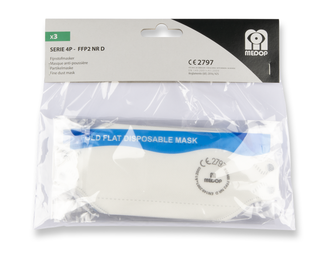 MASQUE ANTI-POUSSIERE 4P FFP2 NON-VENTED 3PA (3PC)