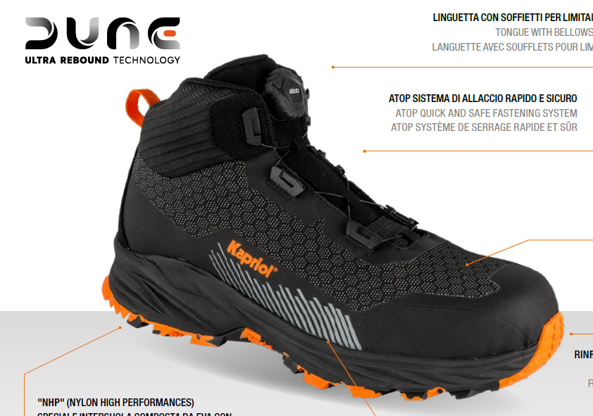 CHAUSS HAUTE DUNE ROCK BLACK S3S FO SR HRO (1PR)