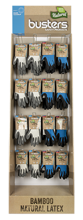 BAMBOO PRESENTOIR GANTS WORK 8x20 PR (1PC)