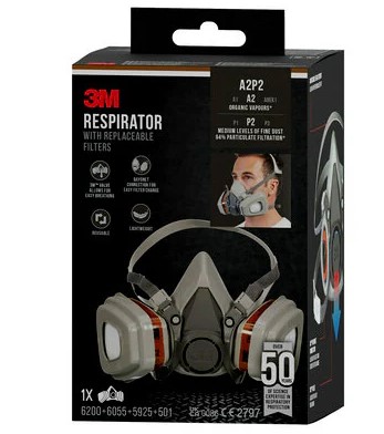 HALFMASKER 6002CN A2 P2 (1ST)