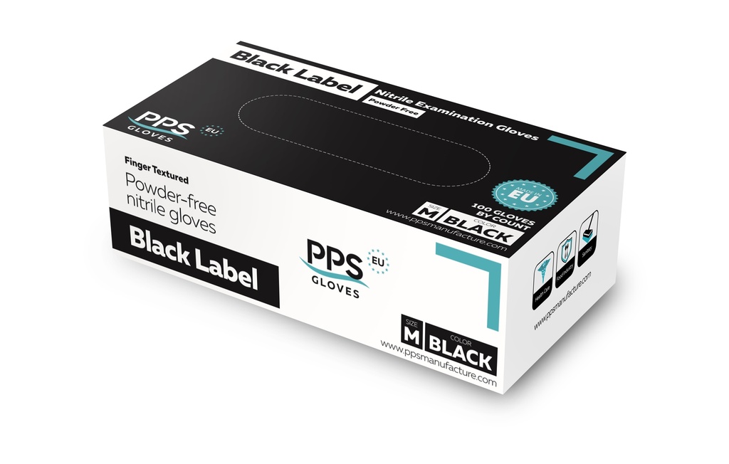 GANT JETABLE NITRIL NOIR PF 100ST (100PC)