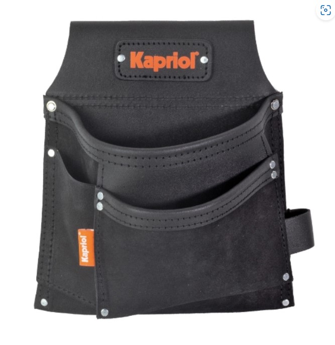 BLACK LEATHER BAG 3 POCKETS (1ST)