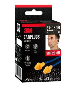 BOUCHONS D'OREILLE AVEC CORDON 1271 (1ST)