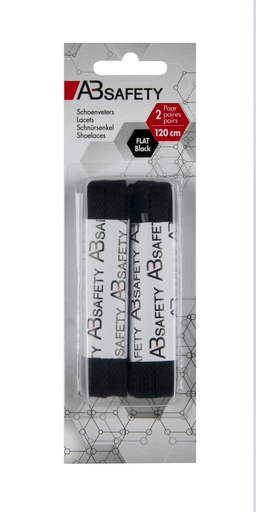 [1055466] LACETS 120CM NOIR (2PAIRES) (2PR)